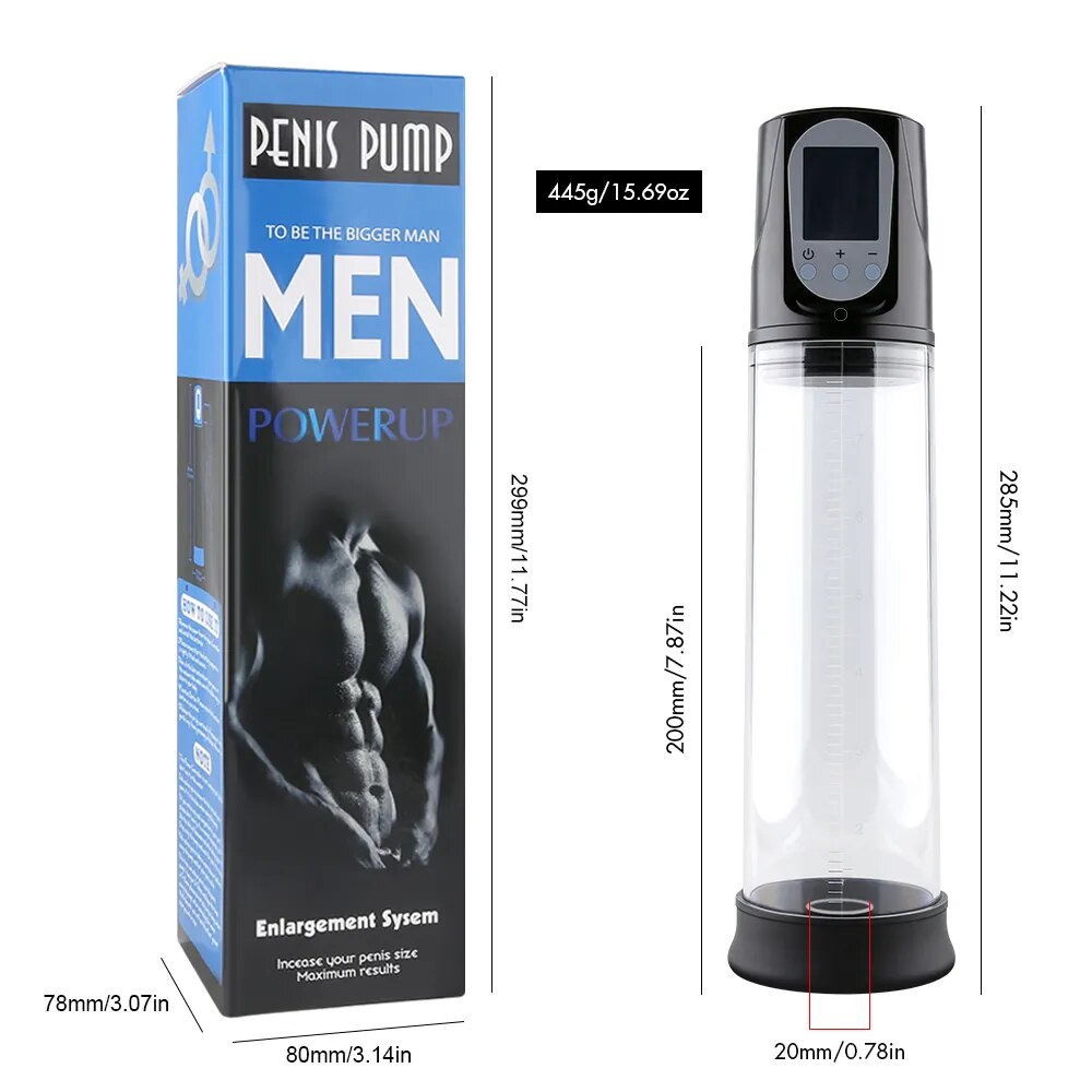 Electric Penis Pump Penis Enlargement Trainer Massager